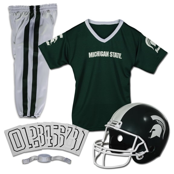 Franklin Sports NCAA Uniform Set - Youth Small - Michigan State Spartans