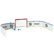 Franklin Sports Mini Hockey Rink Set, Half Rink Knee Hockey Goal with Sticks and Ball, 15 Pieces, PVC, Official NHL Licensed