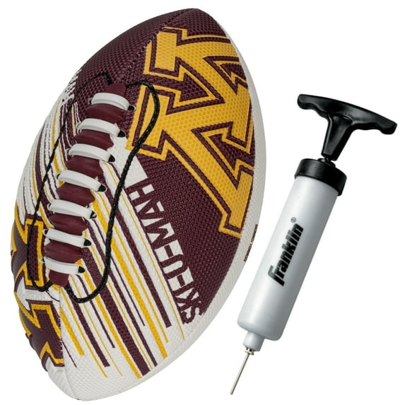 NCAA Minnesota Golden Gophers Foam Football - Youth Mini Football for Kids - 8.5" Junior Soft Foam Football - SPACELACE Easy Grip Cover - Perfect Toy Football for Kids