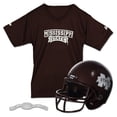thumbnail image 1 of Franklin Sports Mississippi State Bulldogs Kids College Football Uniform Set - NCAA Youth Football Helmet + Jersey Costume Set - Helmet, Jersey + Chin Strap Included - Youth Medium, 1 of 10
