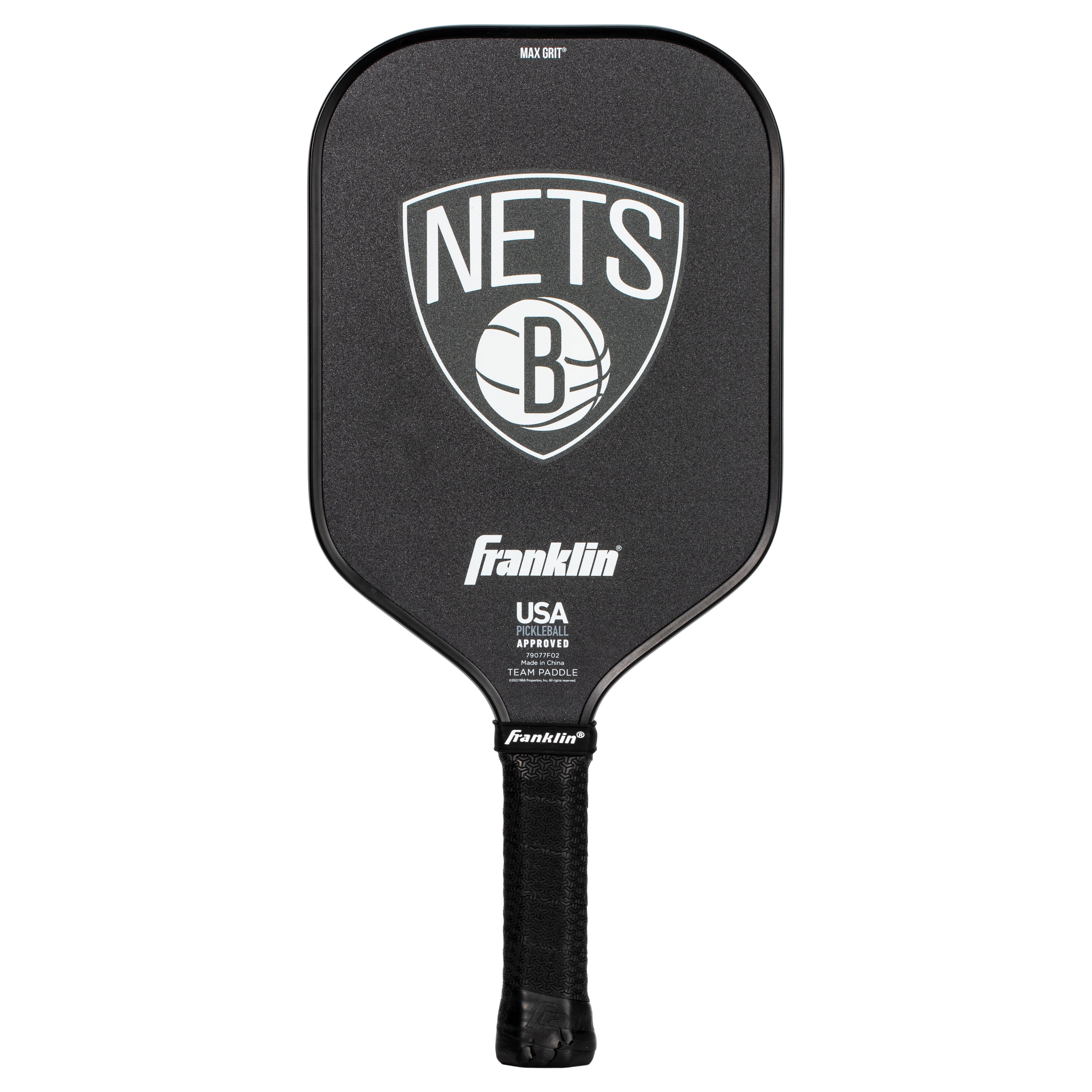 Franklin Sports NBA Brooklyn Nets Pickleball Paddle - Official NBA Team Pickleball Paddles - USAP (USAPA) Approved Premium Quality Pickleball Paddles - Authentic Team Logos + Colors