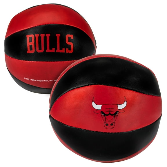 Franklin Sports NBA Chicago Bulls Toy Basketballs - 2 Pack of Kids Soft Mini Basketballs for Over the Door + Indoor Hoops - NBA Fan Shop Kids Soft Toy Basketballs - (2) Mini Balls Included