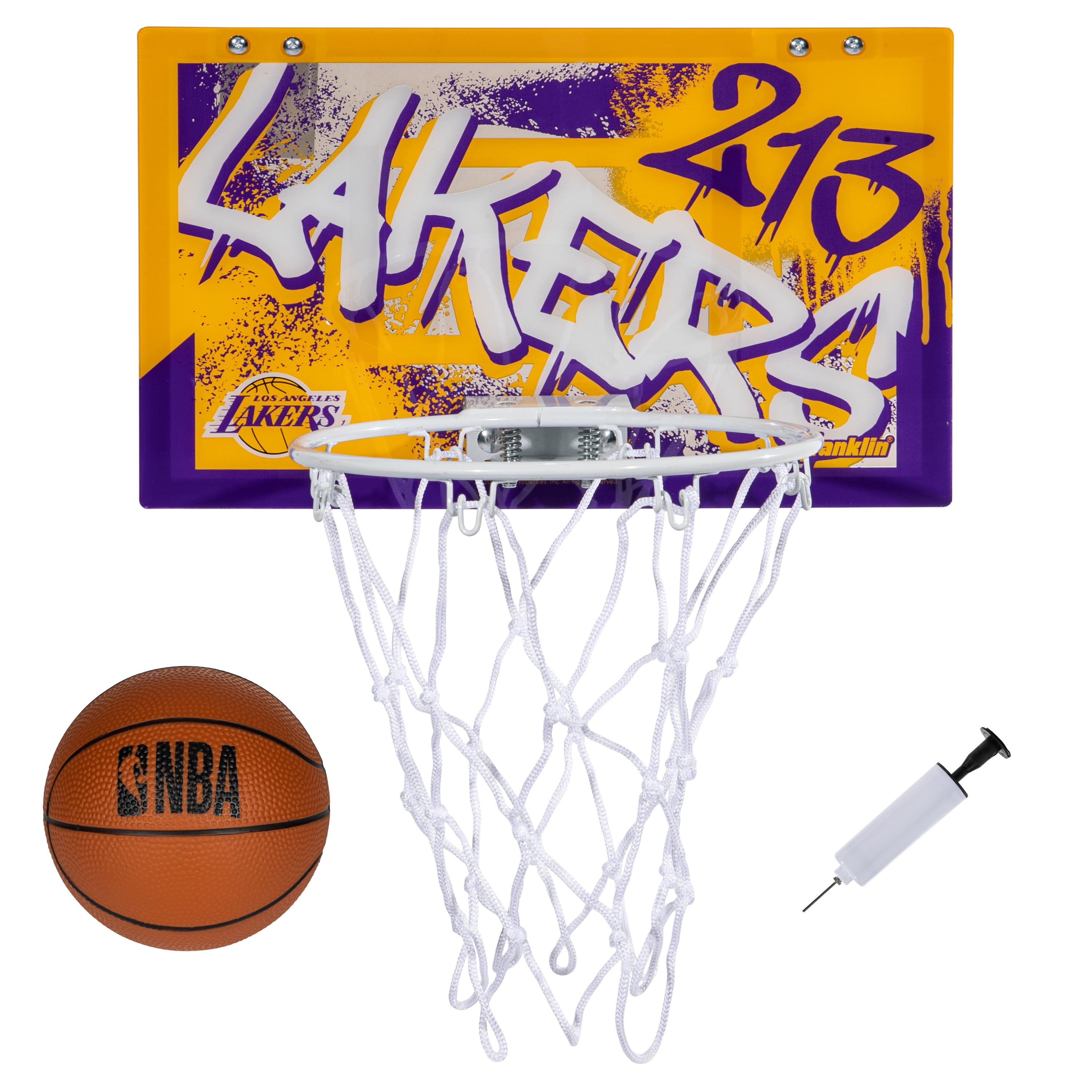 Franklin Sports NBA Los Angeles Lakers Over the Door Basketball