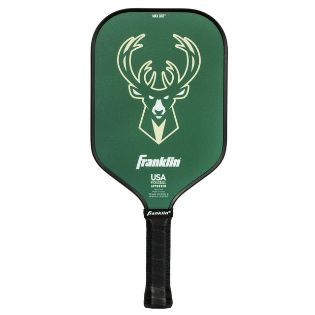 Franklin Sports NBA Milwaukee Bucks Pickleball Paddle Official NBA