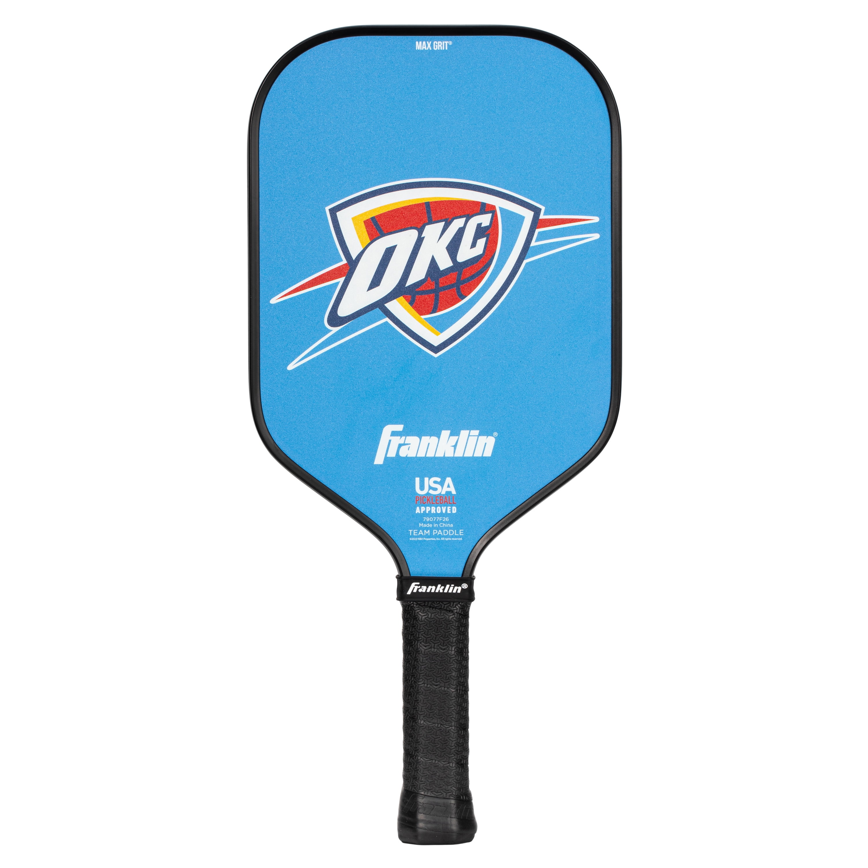 Franklin Sports NBA Oklahoma City Thunder Pickleball Paddle - Official NBA Team Pickleball Paddles - USAP (USAPA) Approved Premium Quality Pickleball Paddles - Authentic Team Logos + Colors