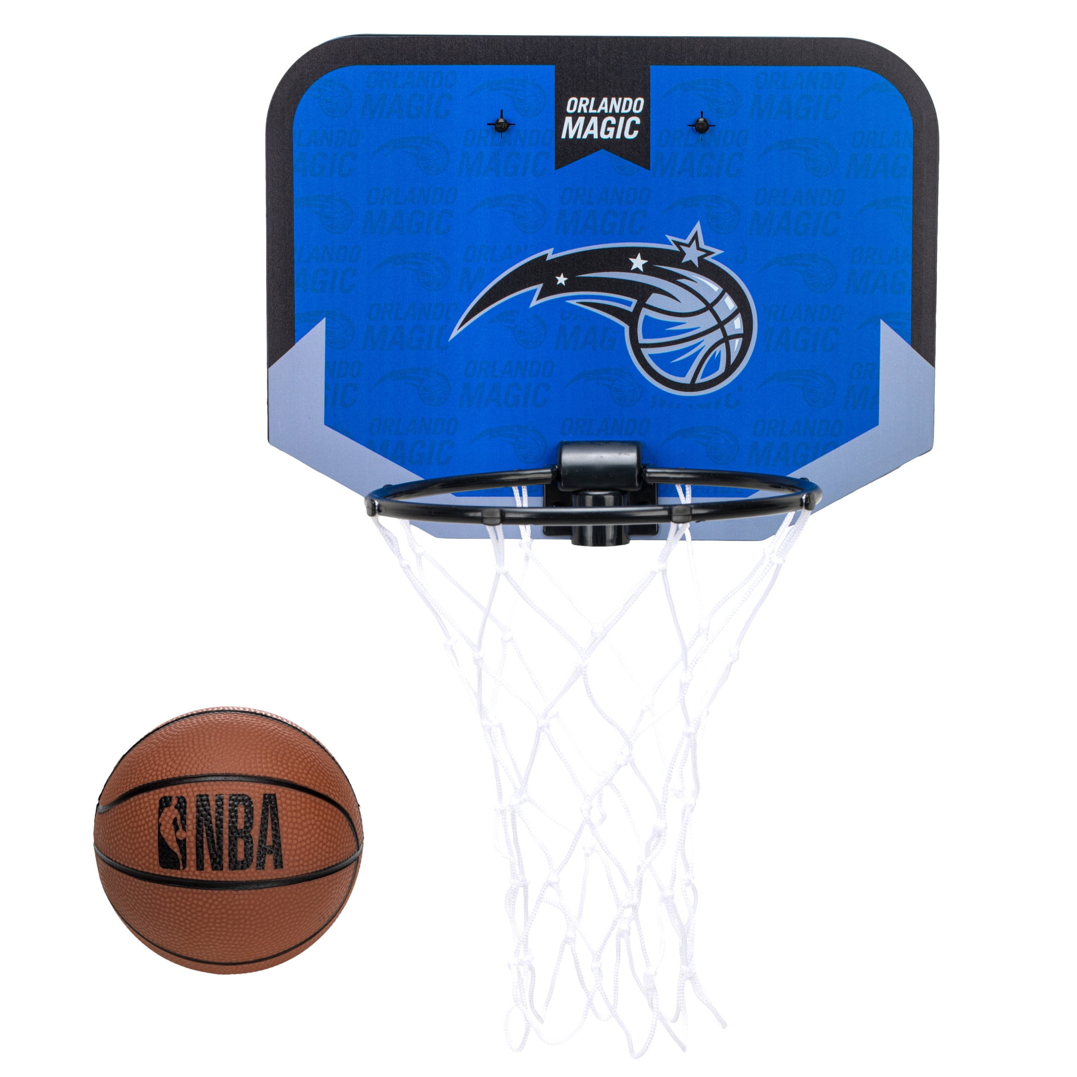 Franklin Sports NBA Orlando Magic Mini Over the Door Basketball Hoop - Kids Indoor Mini Basketball Hoop with Basketball - NBA Fan Shop Mini Hoop for Bedroom + Office - Over the Door Mini Hoop Set