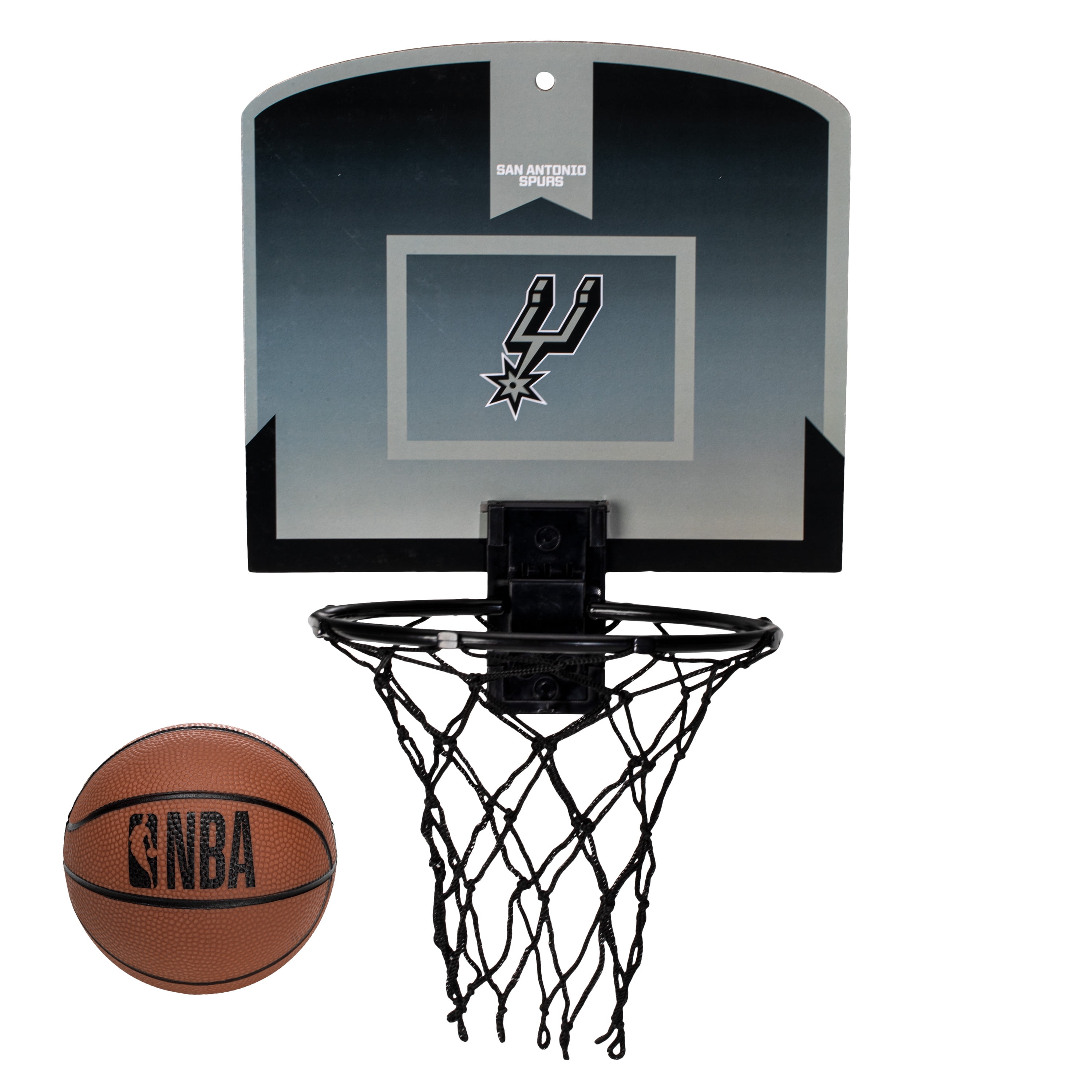 Franklin Sports NBA San Antonio Spurs Mini Over the Door Basketball Hoop - Kids Indoor Mini Basketball Hoop with Basketball - NBA Fan Shop Mini Hoop for Bedroom + Office - Over the Door Mini Hoop Set