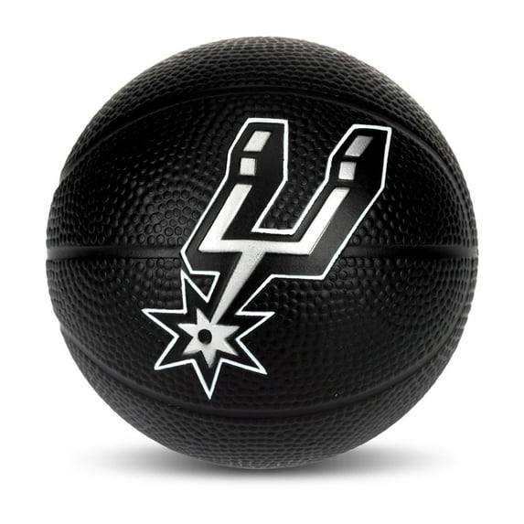 Franklin Sports NBA San Antonio Spurs Mini Foam Basketball - Kids 5.5" Inch Toy Basketball for Over the Door + Mini Indoor Basketball Hoops - NBA Fan Shop Soft Foam Indoor Kids Basketballs