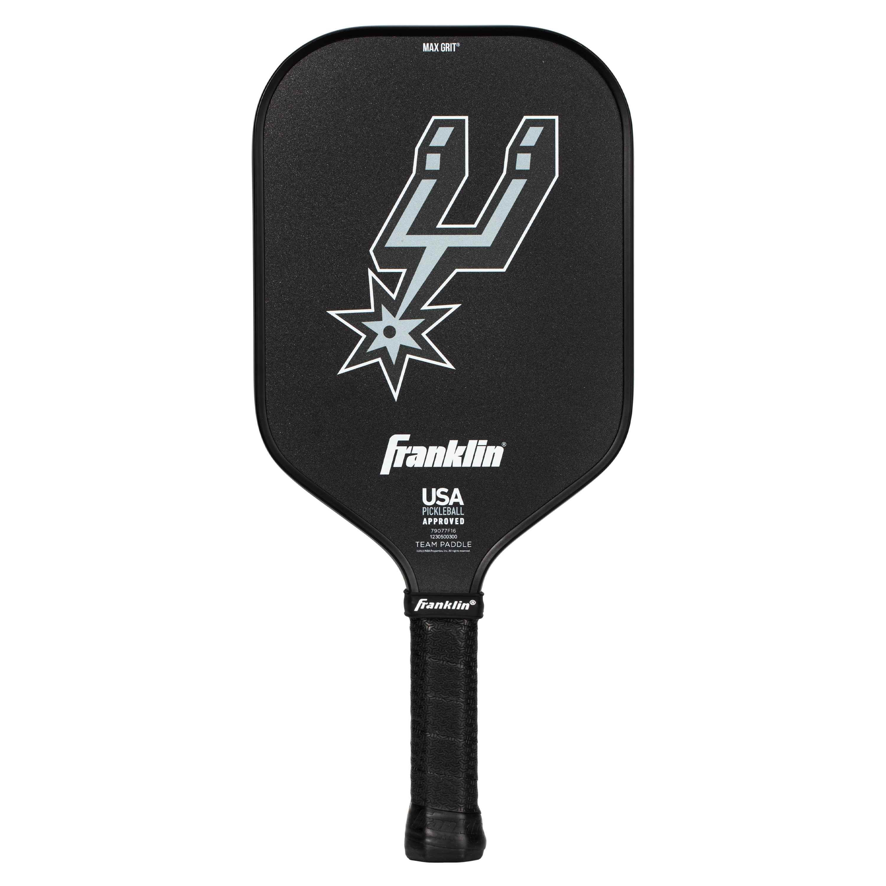 Franklin Sports NBA San Antonio Spurs Pickleball Paddle - Official NBA Team Pickleball Paddles - USAP (USAPA) Approved Premium Quality Pickleball Paddles - Authentic Team Logos + Colors