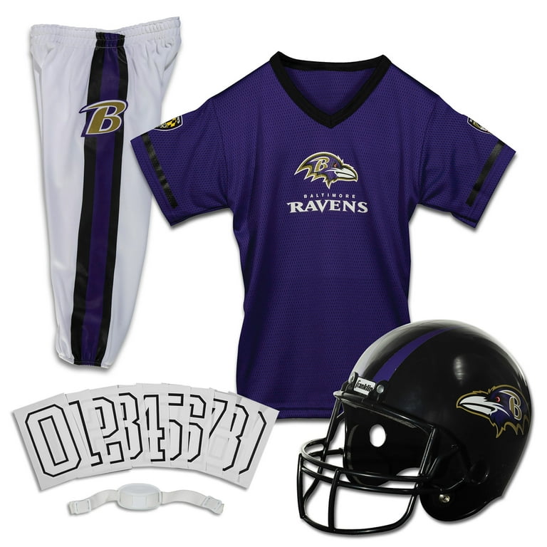 Franklin Sports Baltimore Ravens Kids NFL Uniform Set Youth NFL Team Jersey Helmet Pants Apparel Costume Official NFL Gear Youth Large Walmart