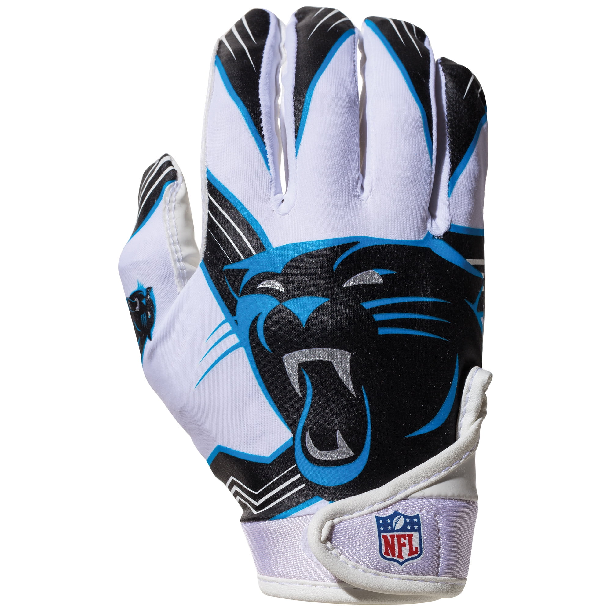 Franklin Sports NFL Carolina Panthers Youth Football Receiver Gloves 