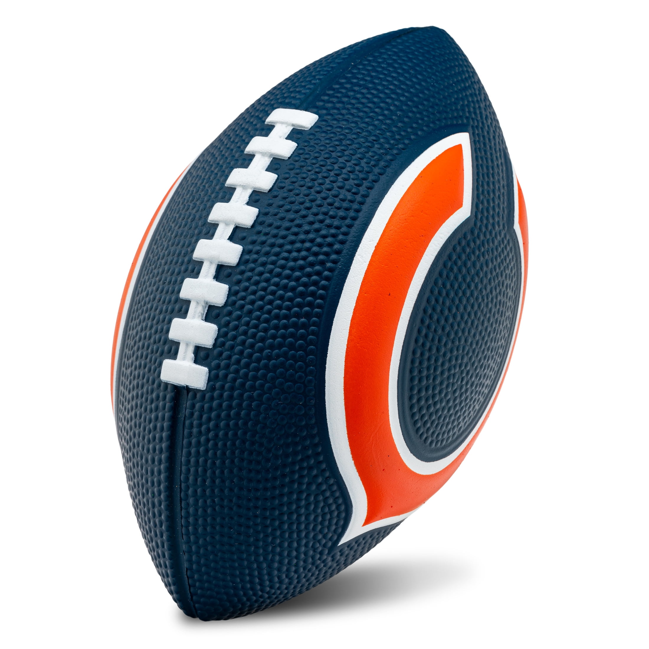 Franklin Sports NFL Chicago Bears Football - Kids Foam Football - Soft Football - Mini Size - Perfect for Gameday - 8.5" 3D logos!