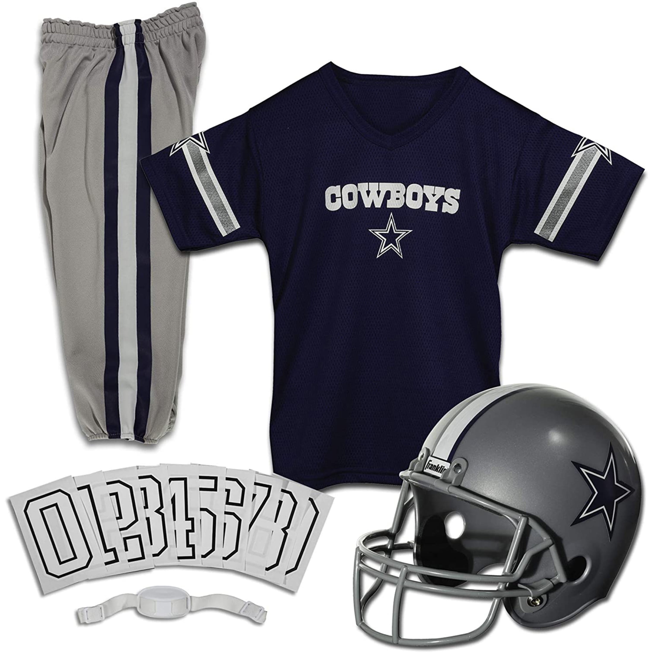 Franklin Sports Dallas Cowboys Kids NFL Uniform Set Youth NFL Team Jersey Helmet Pants Apparel Costume Official NFL Gear Youth Medium Walmart