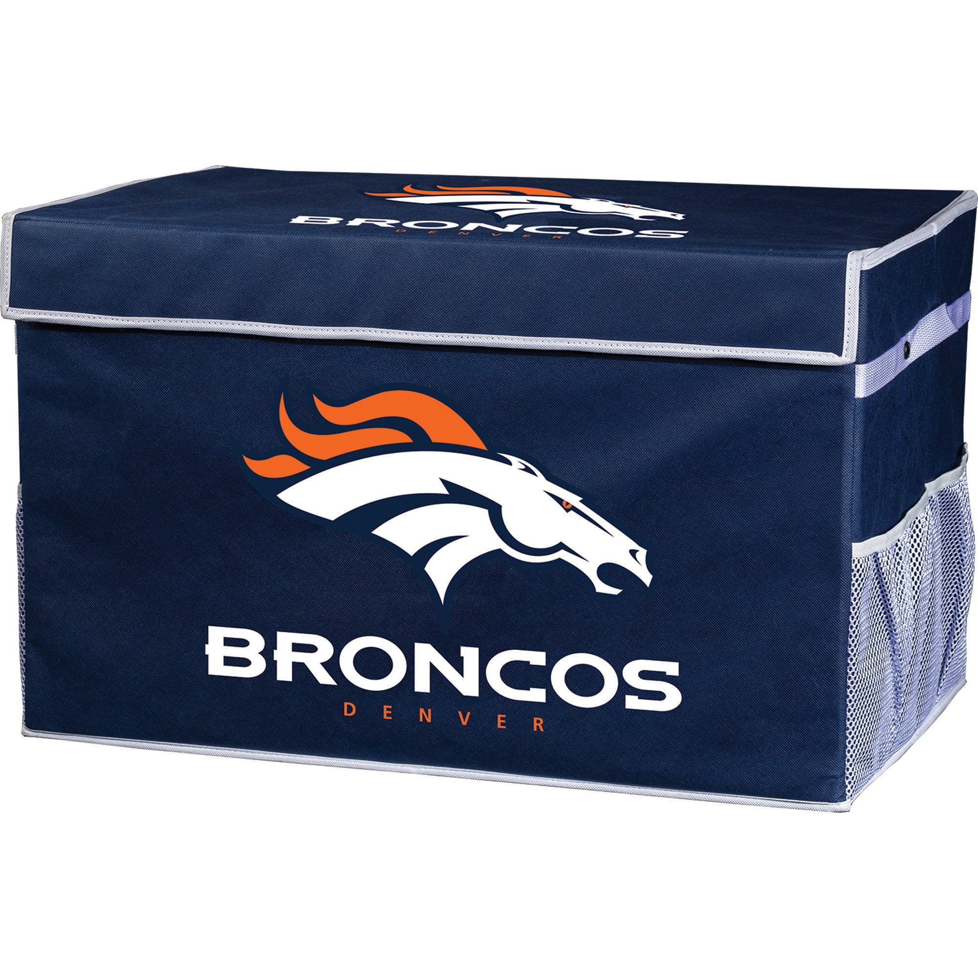 Franklin Sports NFL Denver Broncos Collapsible Storage Footlocker Bins