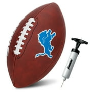 Franklin Sports NFL Detroit Lions Football - Youth Junior Size Football for Kids - Official NFL Team Logo + Colors Youth Football - Kids NFL Fan Shop Football