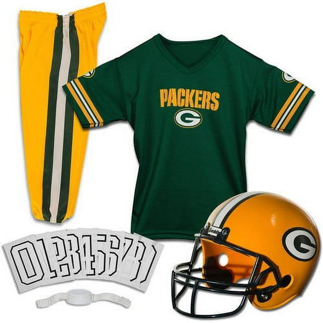 Franklin Sports NFL Green Bay Packers Youth Licensed Deluxe Uniform Set