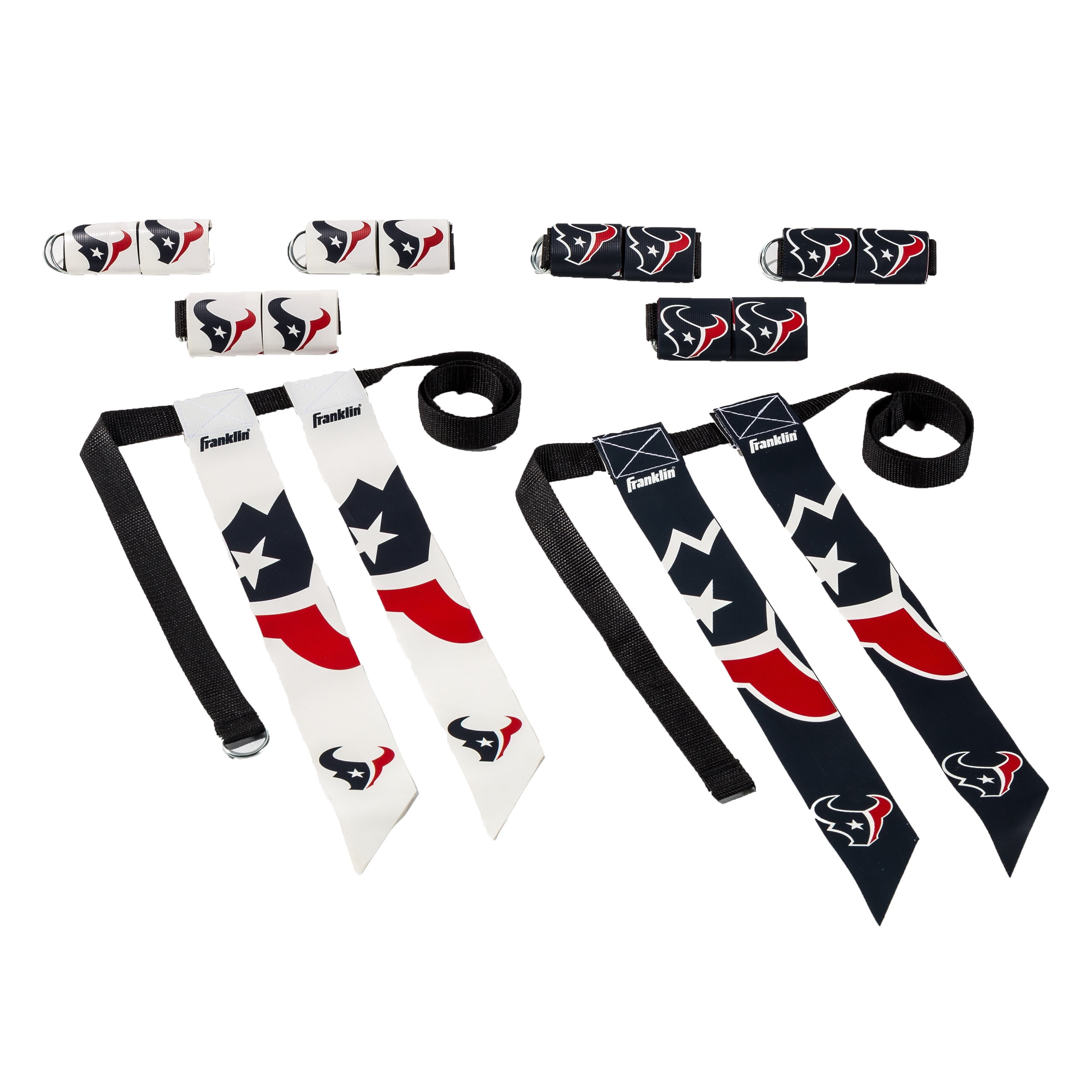 Franklin Sports NFL Houston Texans Youth Flag Football Set