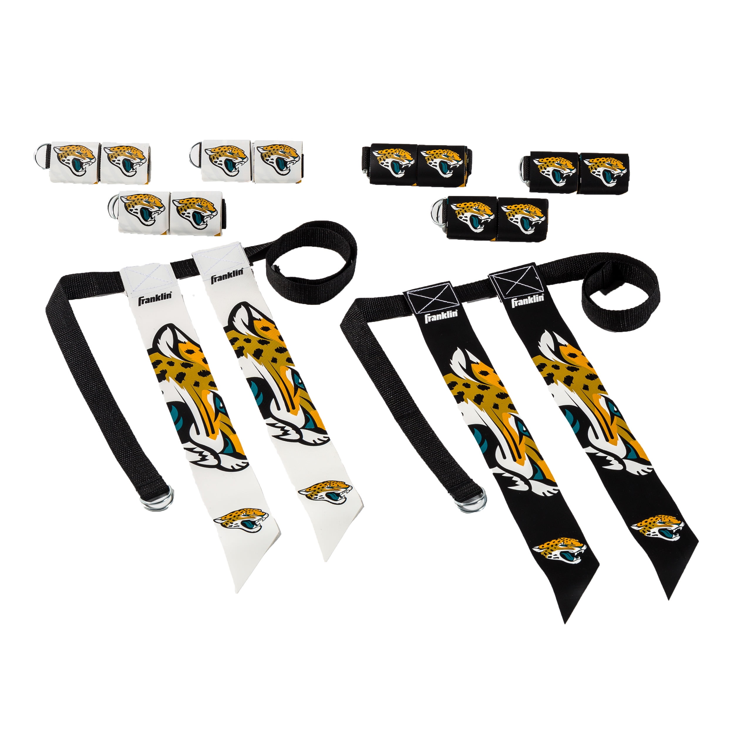 Franklin Sports NFL Jacksonville Jaguars Youth Flag Football Set