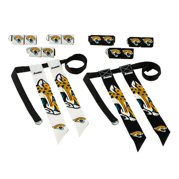 Franklin Sports NFL Jacksonville Jaguars Youth Flag Football Set