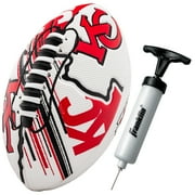 NFL Kansas City Chiefs Football - Youth Mini Football - 8.5" Football- SPACELACE Easy Grip Texture- Perfect for Kids !