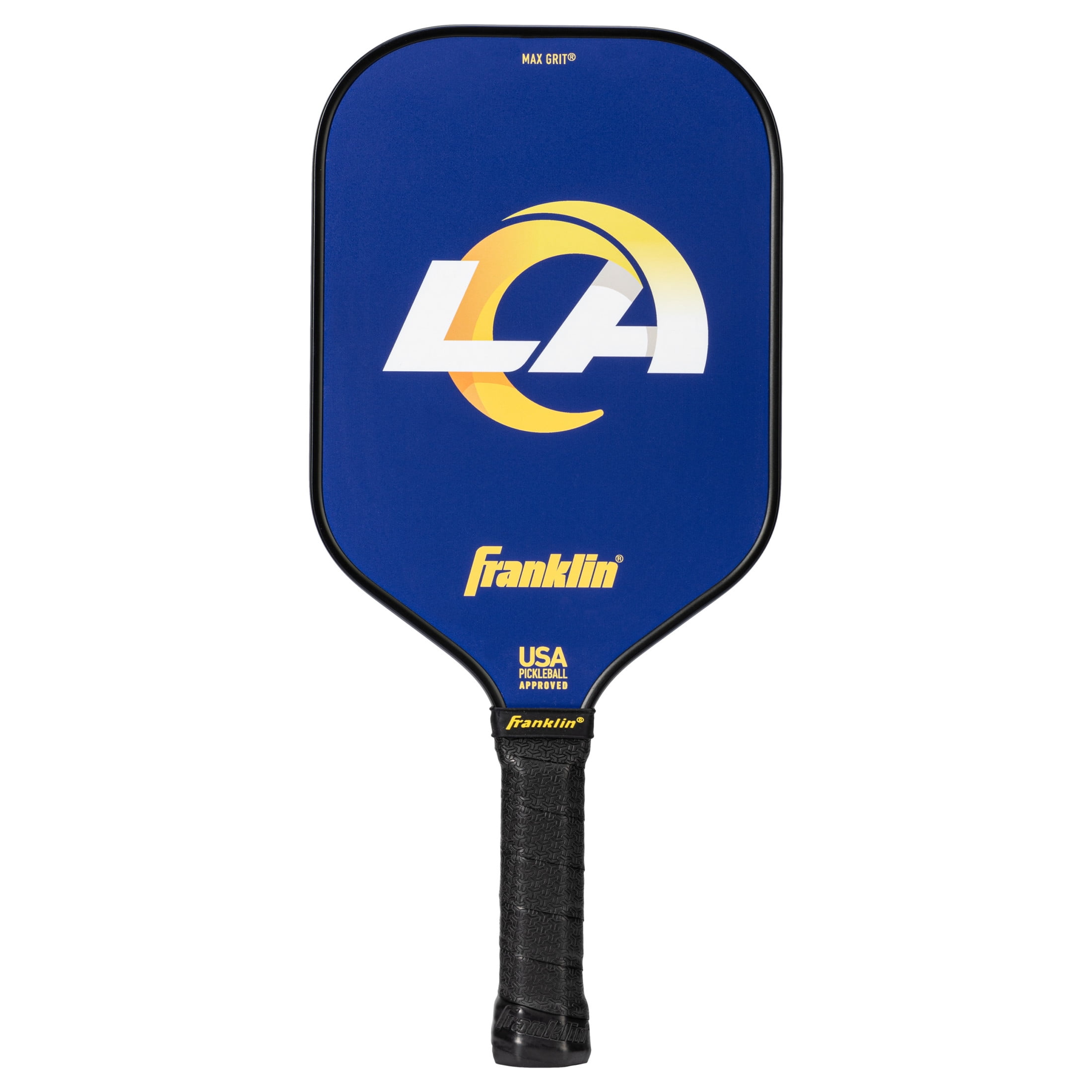 Franklin Sports NFL LA Rams Pickleball Paddle - Official NFL Team Pickleball Paddles - USAP (USAPA) Approved Premium Quality Pickleball Paddles - Authentic Team Logos + Colors