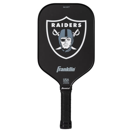 Franklin Sports NFL Las Vegas Raiders Pickleball Paddle - Official NFL Team Pickleball Paddles - USAP (USAPA) Approved Premium Quality Pickleball Paddles - Authentic Team Logos + Colors