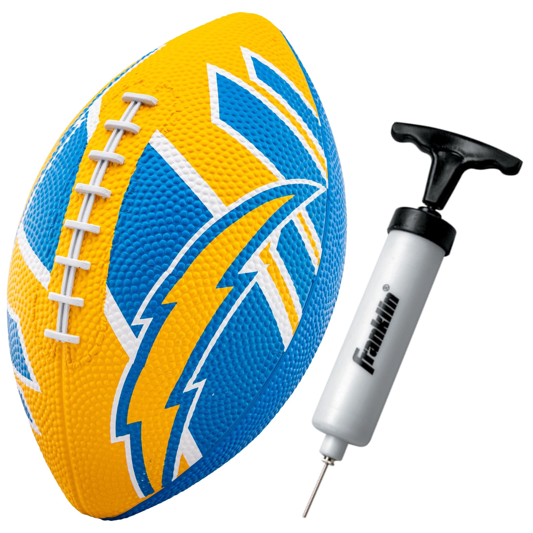 Franklin Sports NFL Los Angeles Chargers Football - Youth Football -  Mini 8.5" Rubber Football - Perfect for Kids - Team Logos and Colors!