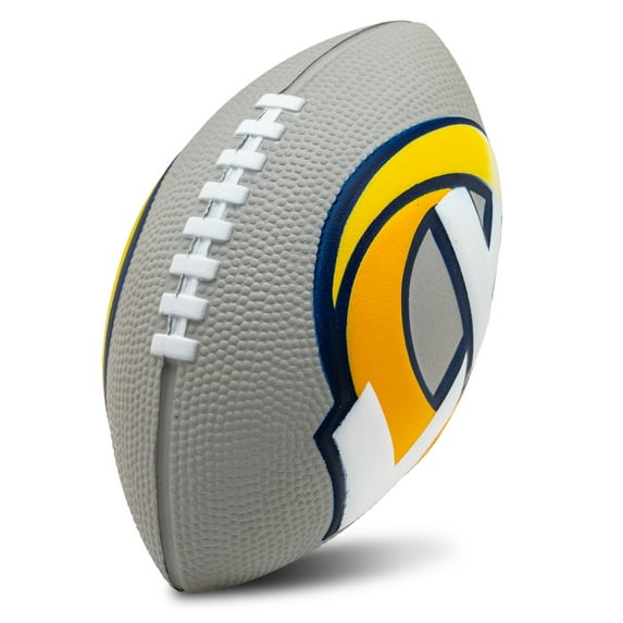 Franklin Sports NFL Los Angeles Rams Football - Kids Foam Football - Soft Football - Mini Size - Perfect for Gameday - 8.5" 3D logos!
