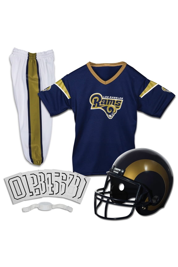 NFL Los Angeles Rams Youth Licensed Deluxe Uniform Set, Medium