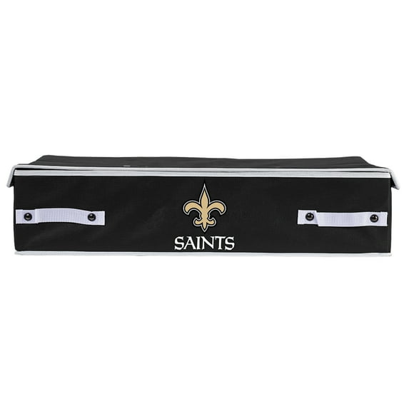 Franklin Sports NFL New Orleans Saints Under The Bed Storage Bins - Small