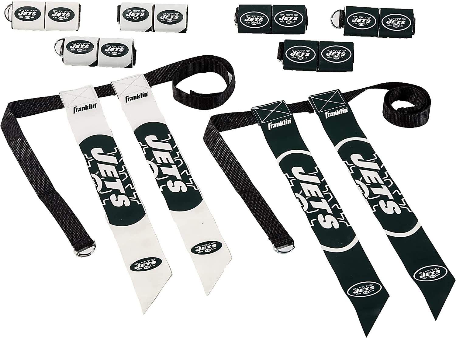 Franklin Sports NFL New York Jets Youth Flag Football Set - image 1 of 8