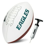Franklin Sports NFL Philadelphia Eagles Autograph Football - Official Size White Panel Souvenir Football for Autographs + Signatures - NFL Team Fan Shop Memorabilia Football for Display