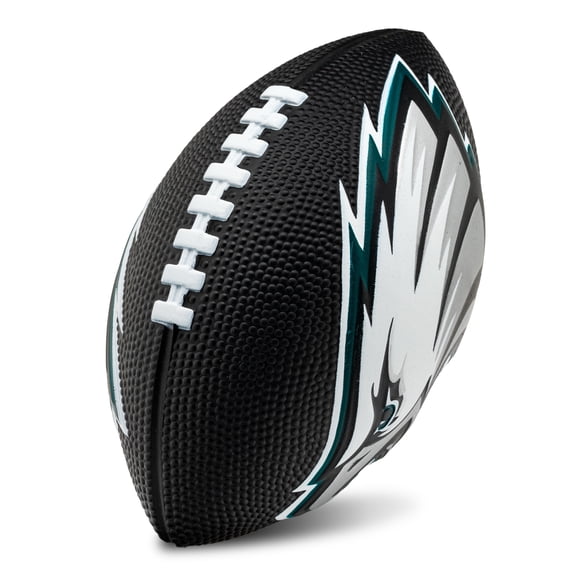 Franklin Sports NFL Philadelphia Eagles Football - Kids Foam Football - Soft Football - Mini Size - Perfect for Gameday - 8.5" 3D logos!
