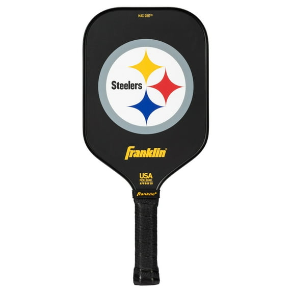 Franklin Sports NFL Pittsburgh Steelers Pickleball Paddle - Official NFL Team Pickleball Paddles - USAP (USAPA) Approved Premium Quality Pickleball Paddles - Authentic Team Logos + Colors