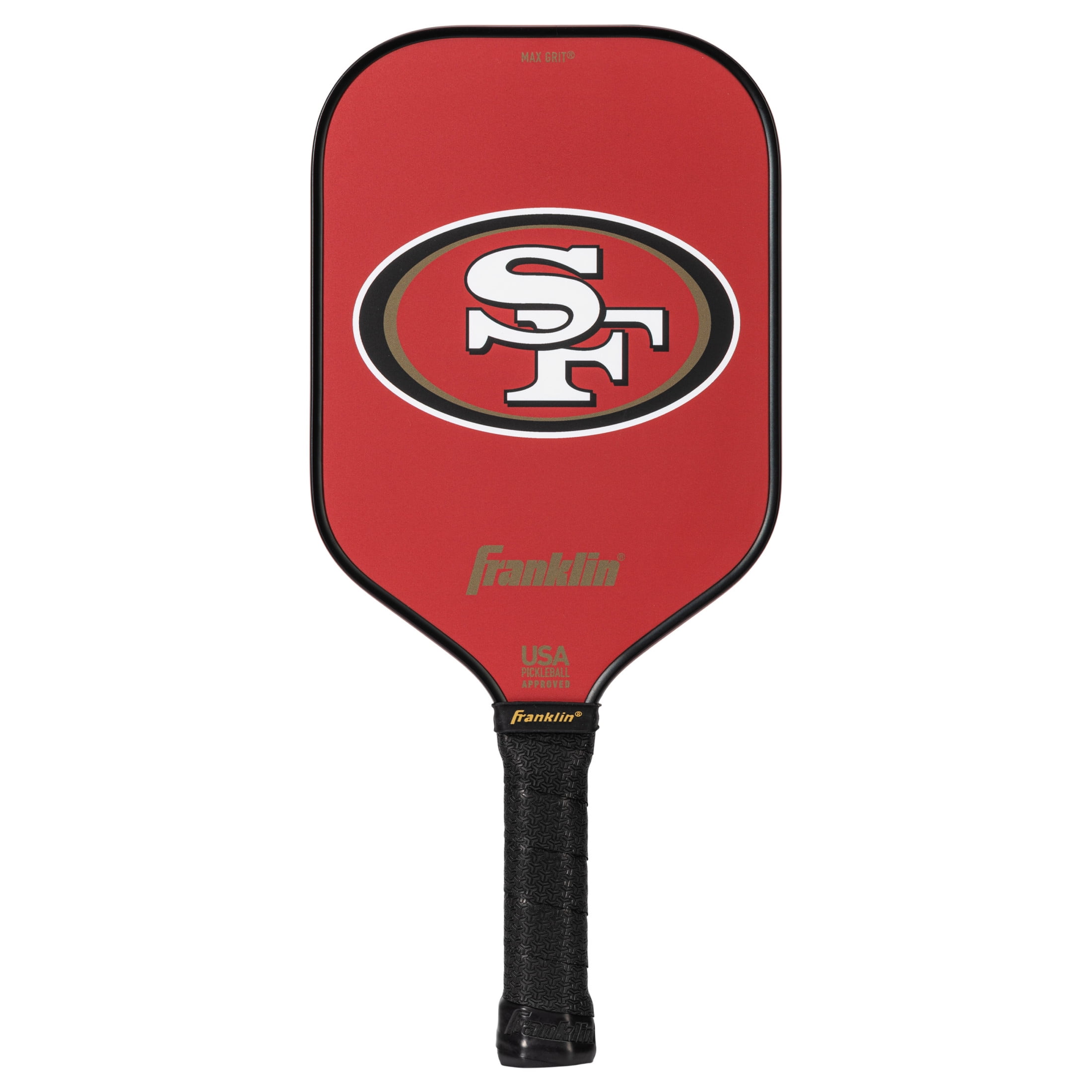 Franklin Sports NFL San Francisco 49ers Pickleball Paddle - Official NFL Team Pickleball Paddles - USAP (USAPA) Approved Premium Quality Pickleball Paddles - Authentic Team Logos + Colors
