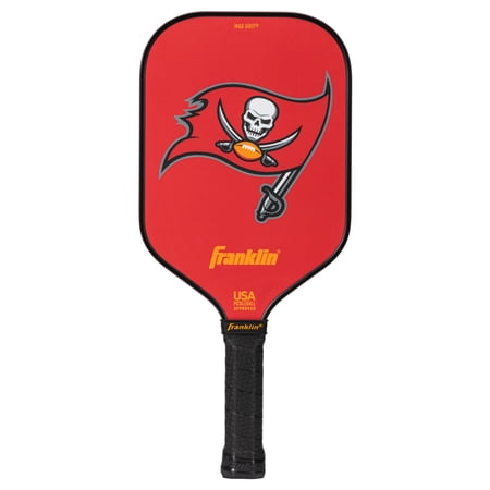 Franklin Sports NFL Tampa Bay Bucs Pickleball Paddle - Official NFL Team Pickleball Paddles - USAP (USAPA) Approved Premium Quality Pickleball Paddles - Authentic Team Logos + Colors