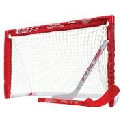 Franklin Sports NHL Detroit Red Wings Mini Hockey Set - Kids Indoor Knee Hockey Goal, Ball, + 2 Mini Hockey Stick Combo Set - Youth NHL Team Indoor Toy Knee Hockey Sets - NHL Official - Ages 3+