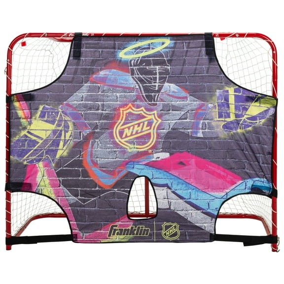 Franklin Sports NHL Hockey Goalie Shooting Target - Shooter Tutor Street Hockey Goal Practice Target - Shooting Practice + Training Equipment - Junior Size - 54" x 44"
