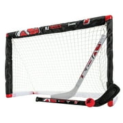 Franklin Sports NHL New Jersey Devils Mini Hockey Set - Kids Indoor Knee Hockey Goal, Ball, + 2 Mini Hockey Stick Combo Set - Youth NHL Team Indoor Toy Knee Hockey Sets - NHL Official - Ages 3+