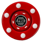 Franklin Sports NHL Street Roller Hockey Pucks - Pro Commander Outdoor Puck for Practice + Training - Red