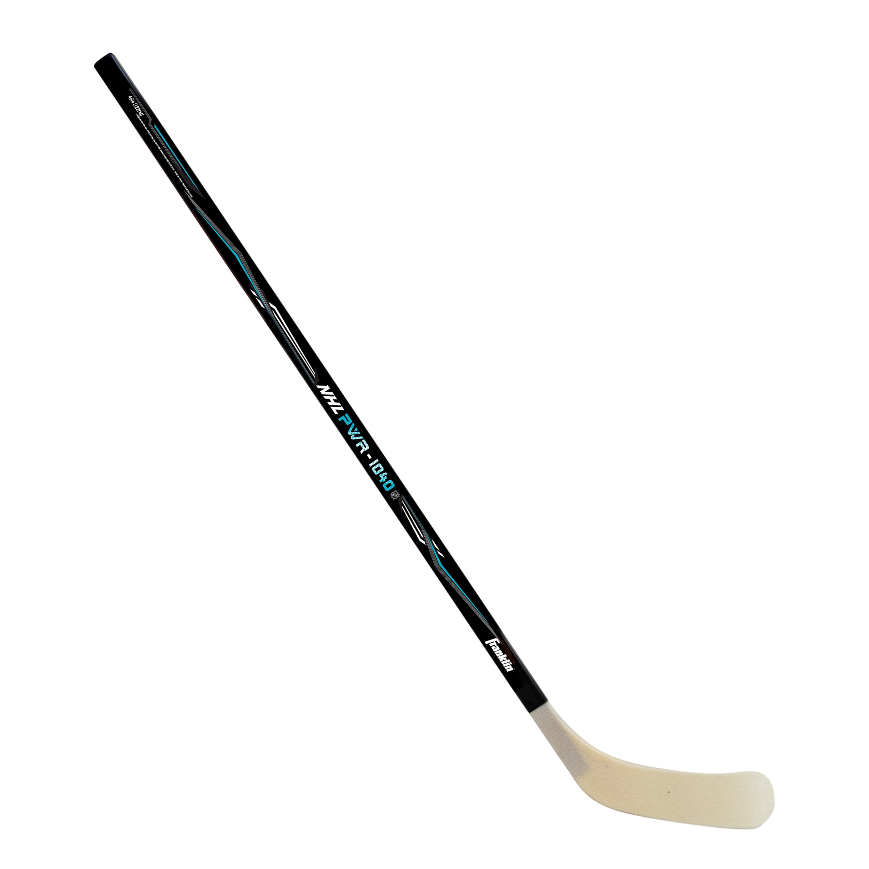 Franklin Sports NHL Youth Street Hockey Stick - Power 1040 Kids Outdoor Street Hockey Sticks - 48" Inch Youth Junior Hockey Stick for Kids - Right Handed Hockey Stick - Wood/Fiberglass Shaft - Righty