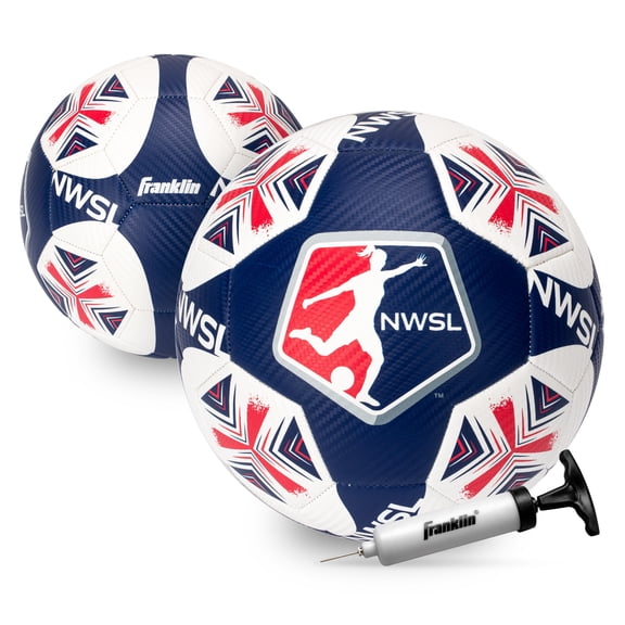 Franklin Sports NWSL Soccer Ball - Official Size 5 - Regulation Size + Weight Soccer Ball for Kids + Adults - Great for Boys + Girls - Air Pump Included