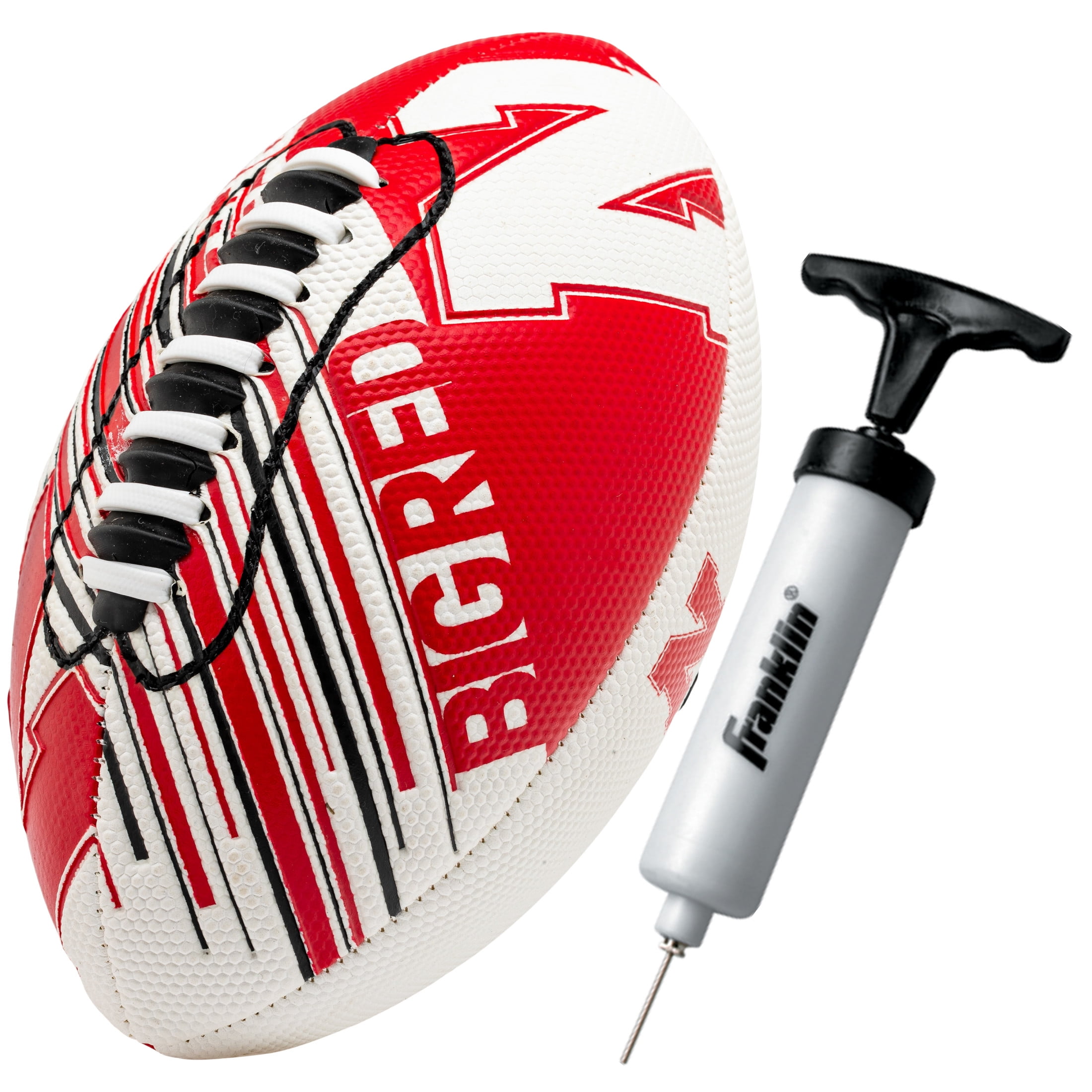 NCAA Nebraska Cornhuskers Football - Youth Mini Football - 8.5" Football- SPACELACE Easy Grip Texture- Perfect for Kids !
