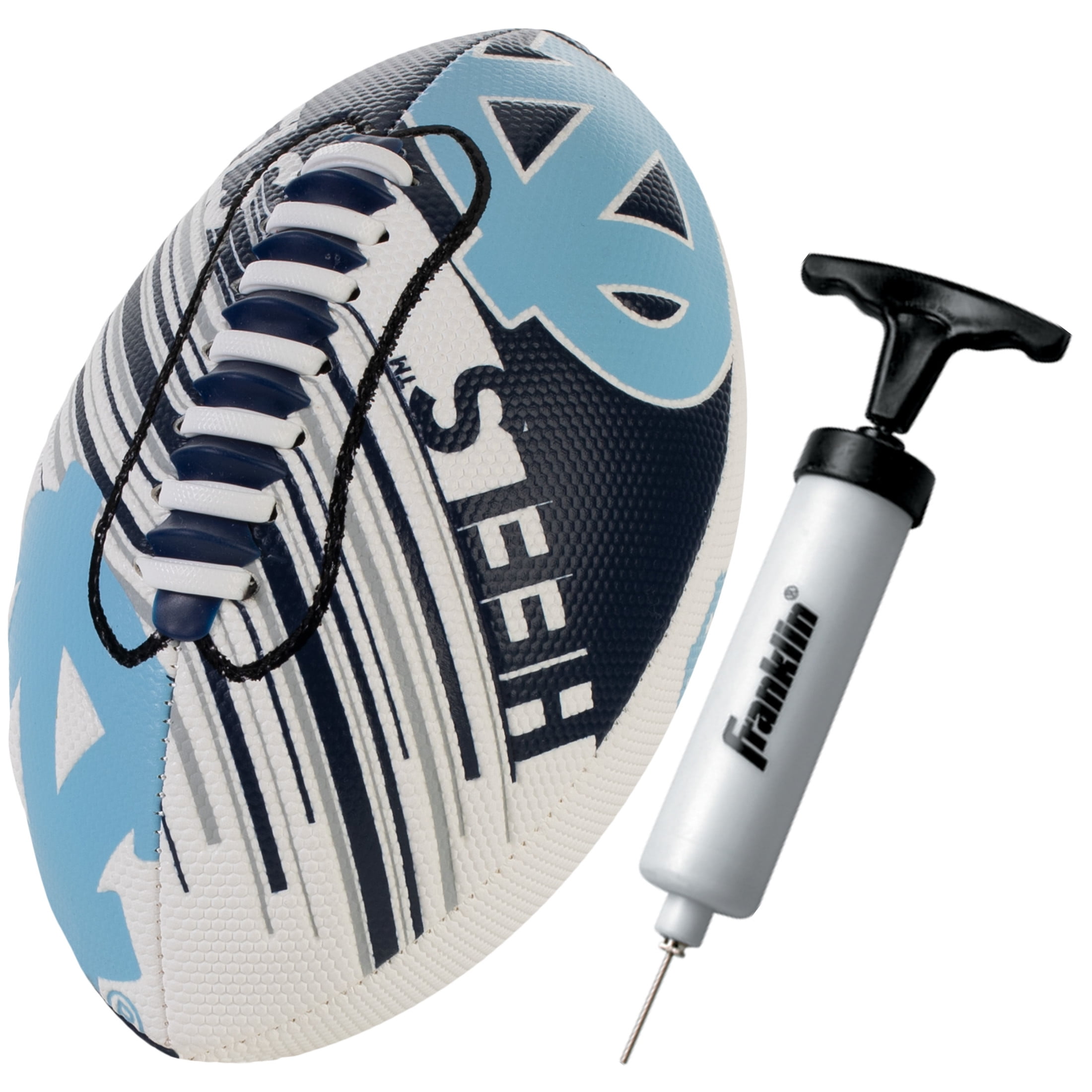 NCAA North Carolina Tar Heels Football - Youth Mini Football - 8.5" Football- SPACELACE Easy Grip Texture- Perfect for Kids !