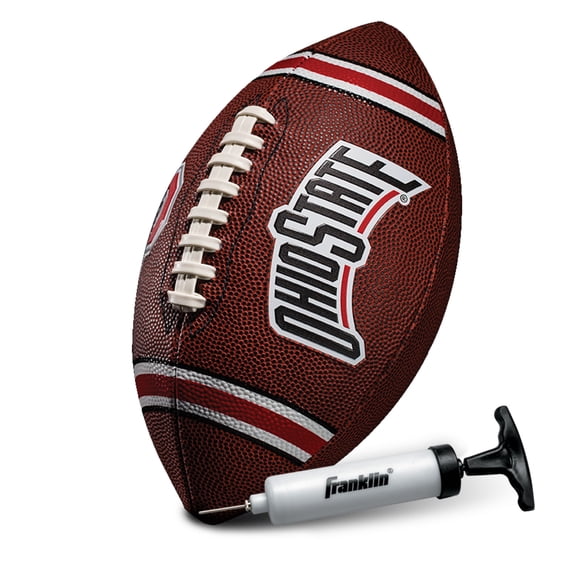 Franklin Sports NCAA Junior PVC Football - 8.5" - Ohio State Buckeyes