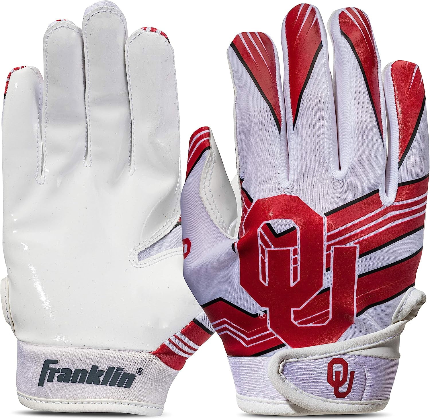 Franklin Sports Oklahoma Sooners Kids Football Receiver Gloves