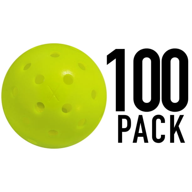 Franklin Sports Outdoor Pickleballs X40 Optic Yellow Balls 100 Pack