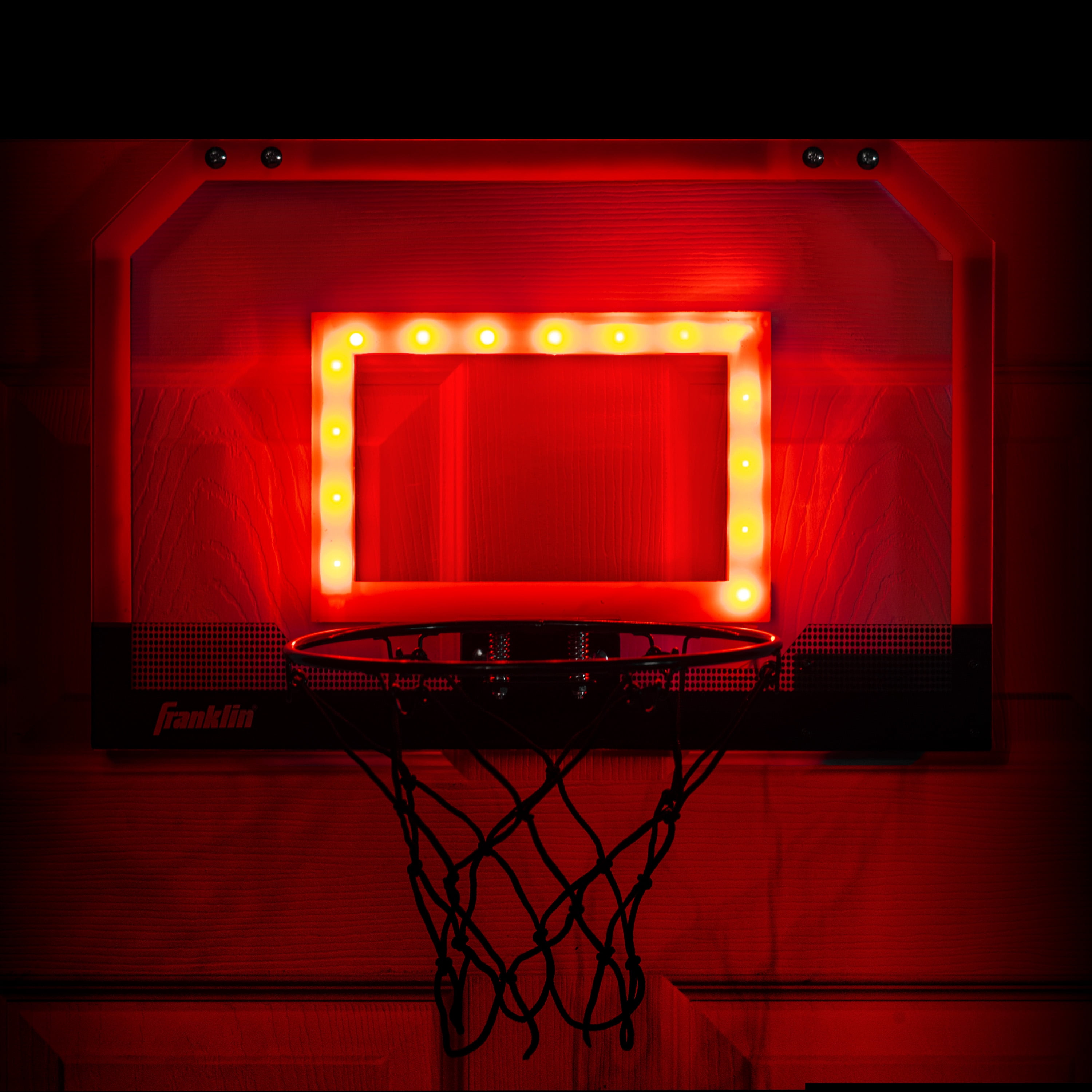 Franklin Sports NBA Charlotte Hornets Over The Door Basketball Hoop - Kids  Indoor Basketball Hoop with Mini