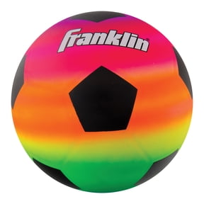 Franklin Sports Kids Mini Soccer Ball - VIBE Kids Indoor + Outdoor Soccer Ball - Rainbow Kids PVC Toy - Great Playground Toy + Kickball for Kids