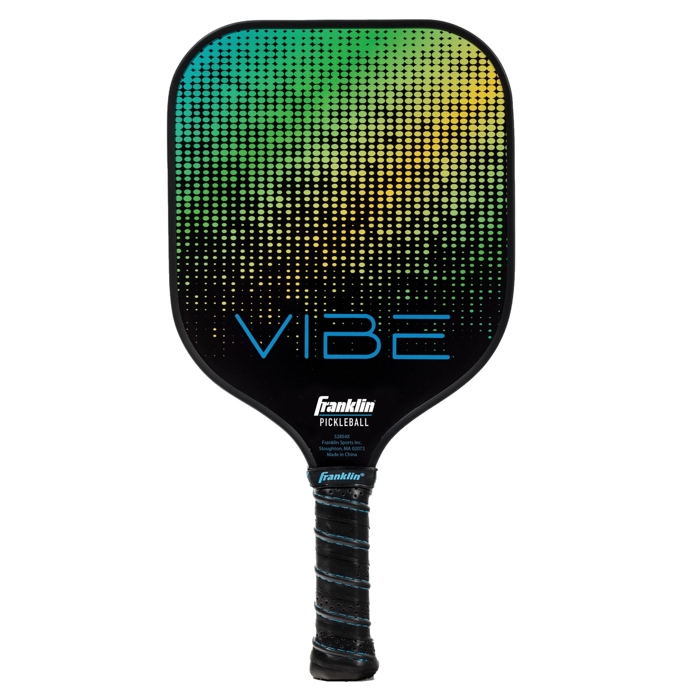 Franklin Sports Pickleball Paddle - Vibe Polypropylene Pickleball Paddle - Performance Pickleball Paddle - USA Pickleball (USAPA) Approved - 13mm Thick Core, Green